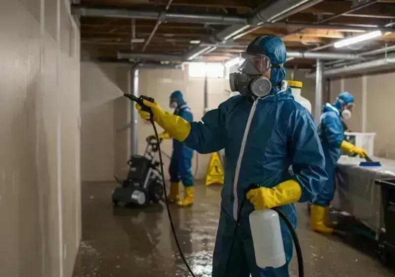 Basement Sanitization and Antimicrobial Treatment process in City of Saint Louis, MO